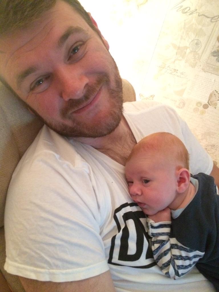 Alicat9's tweet photo. Happy 1st Fathers Day to the best daddy ever 💙💙💙 we love you xxx @sterobson88 http://t.co/yAr7a5uTXD
