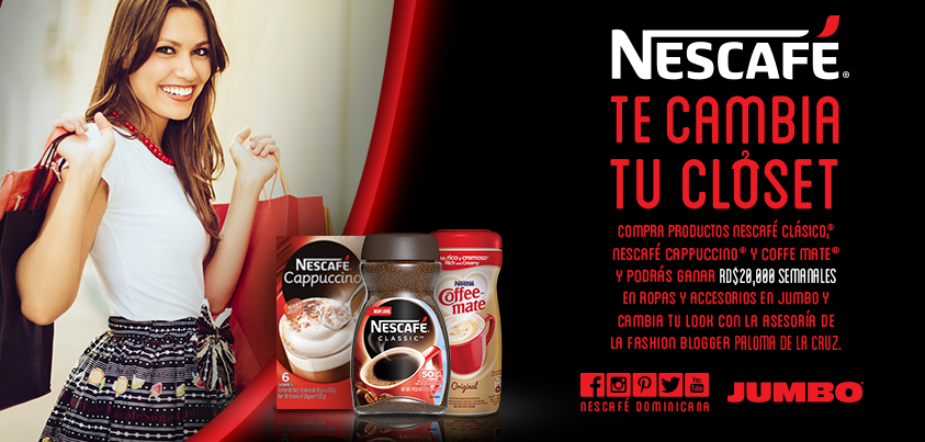 CAMBIA TU CLOSET con los productos de <a href="/NescafeDO/">NESCAFÉ Dominicana</a>. Entra a lacocinanestle.do/nescafe para más información.