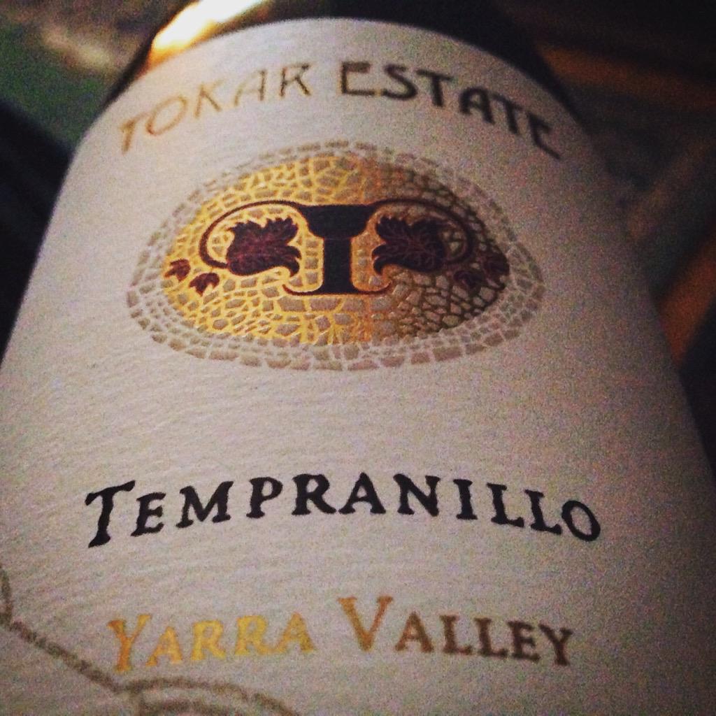 Is there any variety the Yarra Valley can't do? Delightful Tempranillo from <a href="/TokarEstate/">Tokar Estate Winery</a> <a href="/TokarEstateWine/">Daniel Tokar</a> #wine