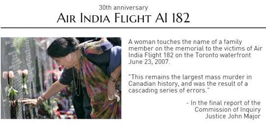 While we celebrate Father's Day let us pray for those fathers who lost their lives 30 years back on the AI182 bombing