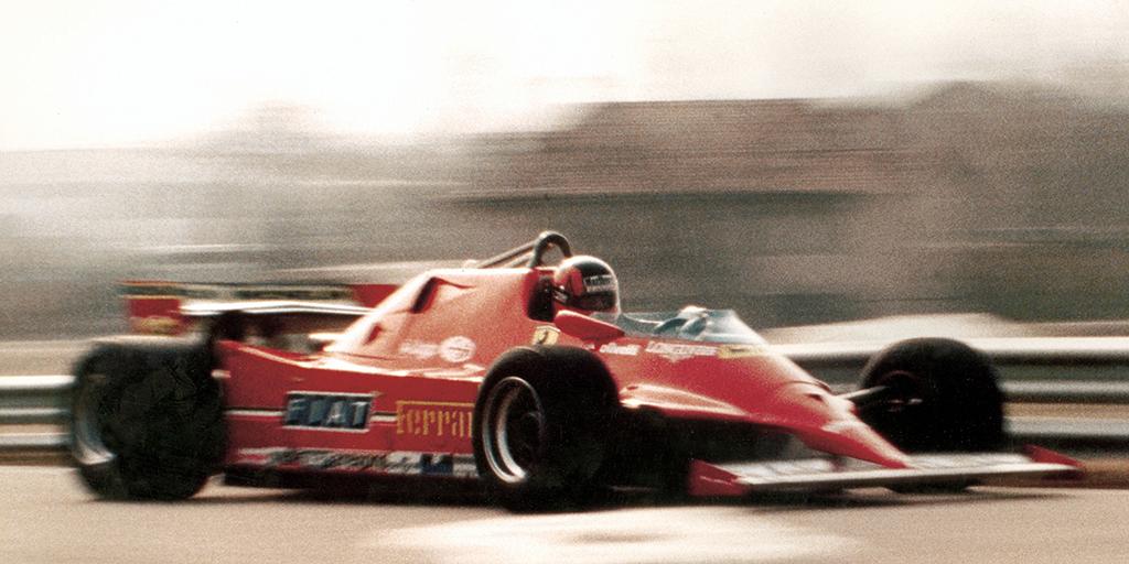 ScuderiaFerrari's tweet photo. June 21, 1981 - #SpanishGP One of the greatest #F1 duels ever sees Villeneuve beat Laffite in the #Ferrari 126CK http://t.co/3OSIQp8DYO