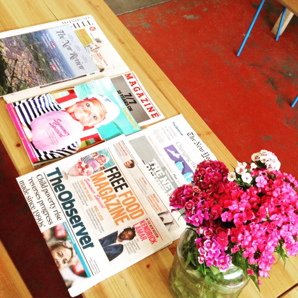 woodstcoffee's tweet photo. Sunday papers are here! Open 10-4 today folks. #e17 #walthamstow #londoncoffee #specialtycoffee #awesomestow http://t.co/CVUDoR6cpe