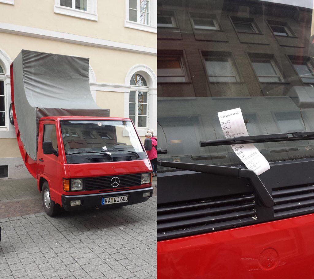 A German Official Issued A Parking Ticket To A Sculpture And Trolled Everybody photo