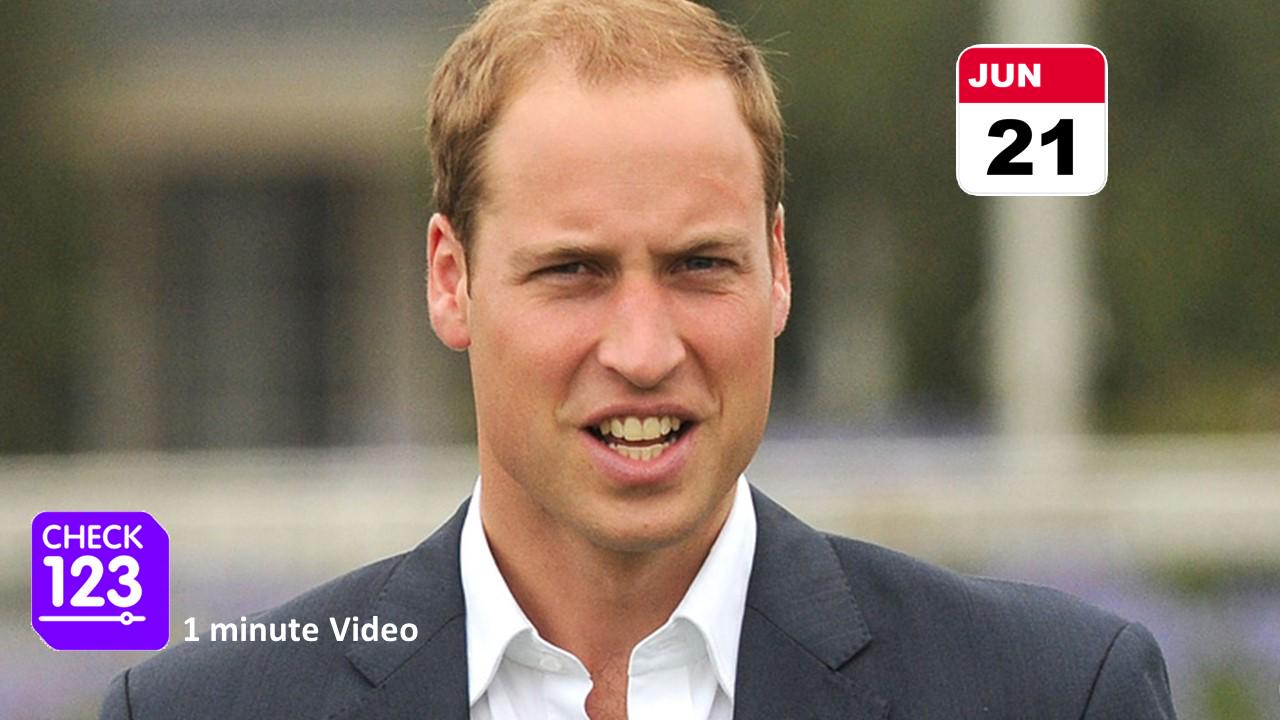 Happy Birthday Prince William!
What else happened on this day in June 21st::
 