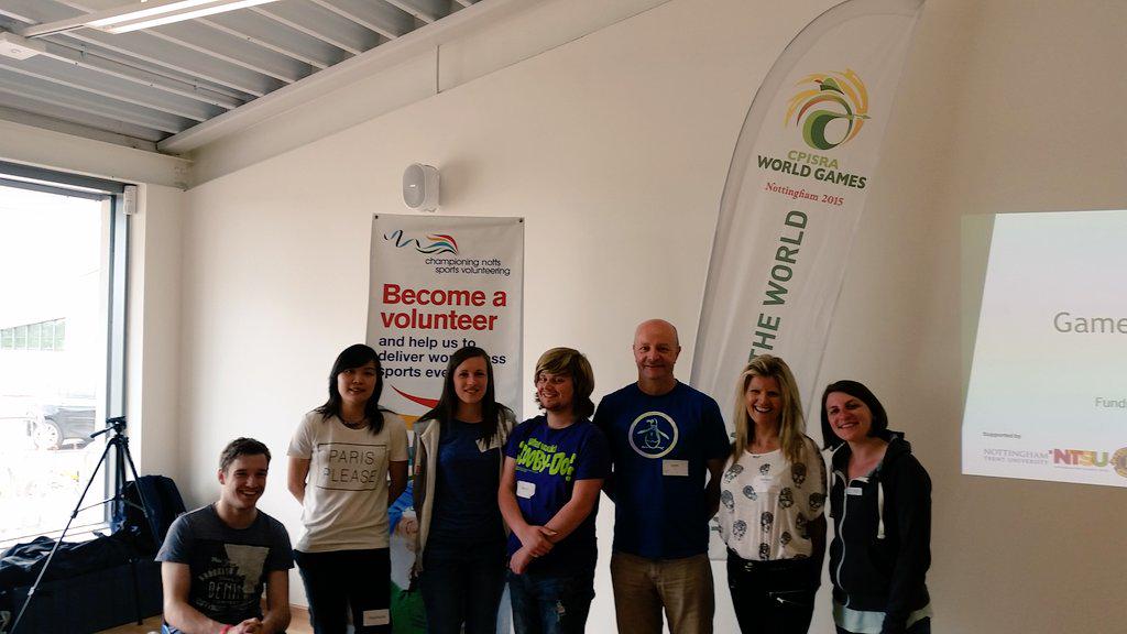 And the #GamesStarters training day has come to a close! #bringonthegames #mediateam @CP2015Games @VolunteerNotts