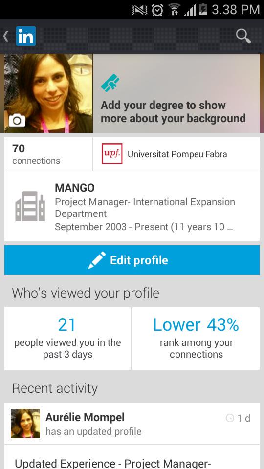 AurelieMompel's tweet photo. Nomès em faltaba Linkedin! Però q  descontrol: invito gent sense voler, em classifiquen, em miren el perfil #sos http://t.co/i1UUfgSlED