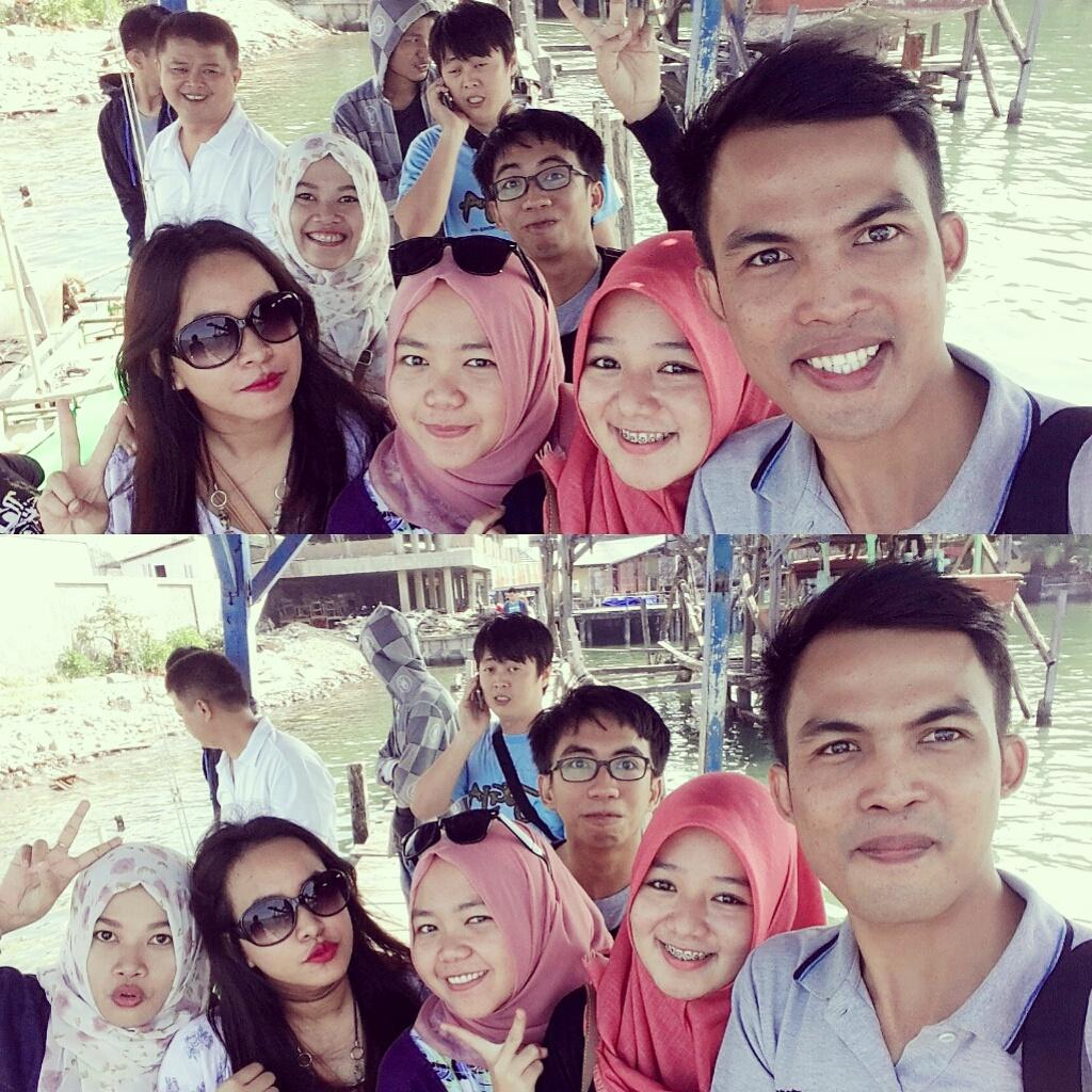 Lagi nunggu kapal km 18 untuk menuju pulau kahyangan