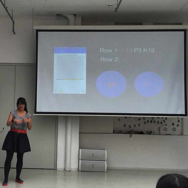 jbenno's tweet photo. 'Stitchcounter' counts the loops while you are knitting #wdh15 http://t.co/qA7luBaHEr