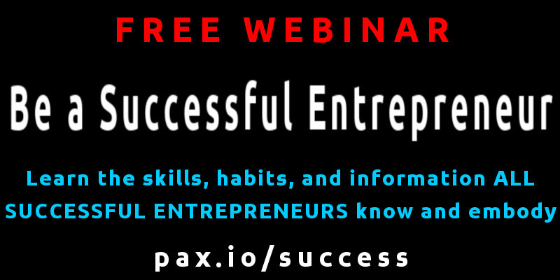 branzen's tweet image. FREE WEBINAR
Be a Successful Entrepreneur
Skills/habits/traits of #SUCCESSFUL #ENTREPRENEURS
pax.io/success