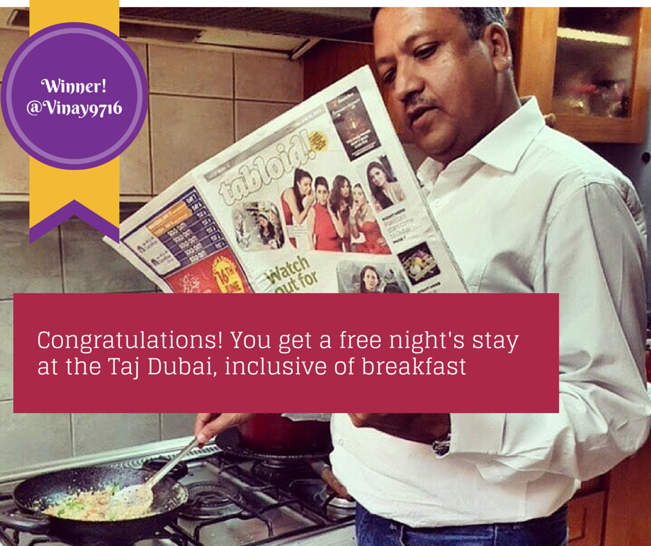 GulfNewsTabloid's tweet photo. Meet our Instagram winner of #TakeMeToTajDubai #WinWithTabloid http://t.co/1p0gWQYkK4