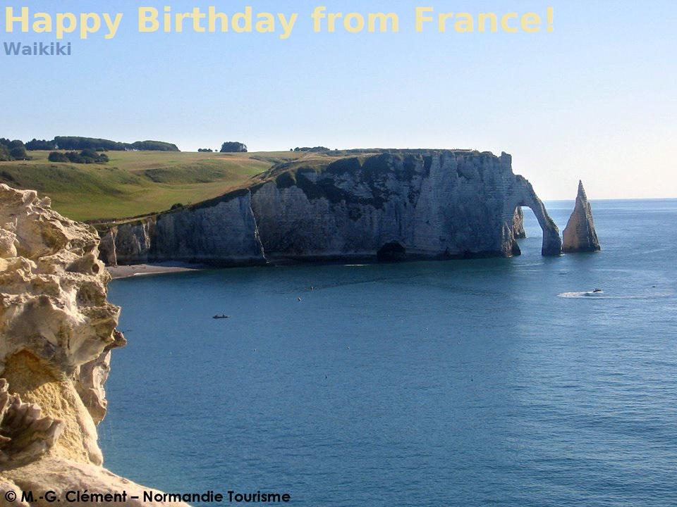        Happy Birthday !!!  kisses from France 
May your best wishes come true  