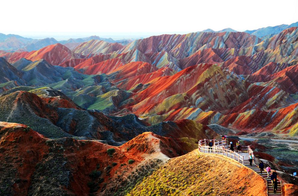 BackpackerAdv's tweet image. Zhangye Danxia landform in Gansu, China