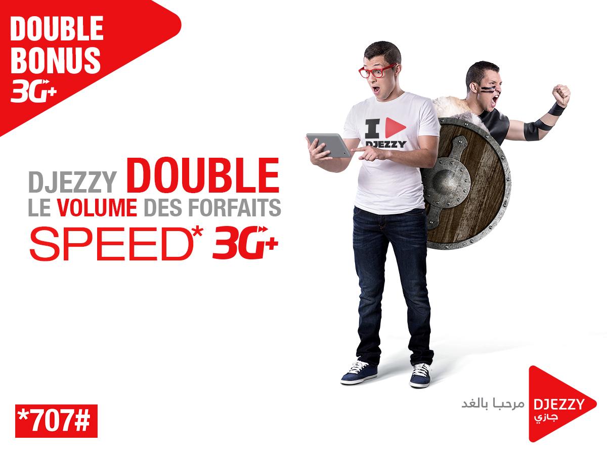 djezzy's tweet photo. Koulech #double avec #Djezzy hada Ramadhan, même la #3G ! profitez vite de la promotion #Speed3G en composant *707# http://t.co/ryZw5JsWYN