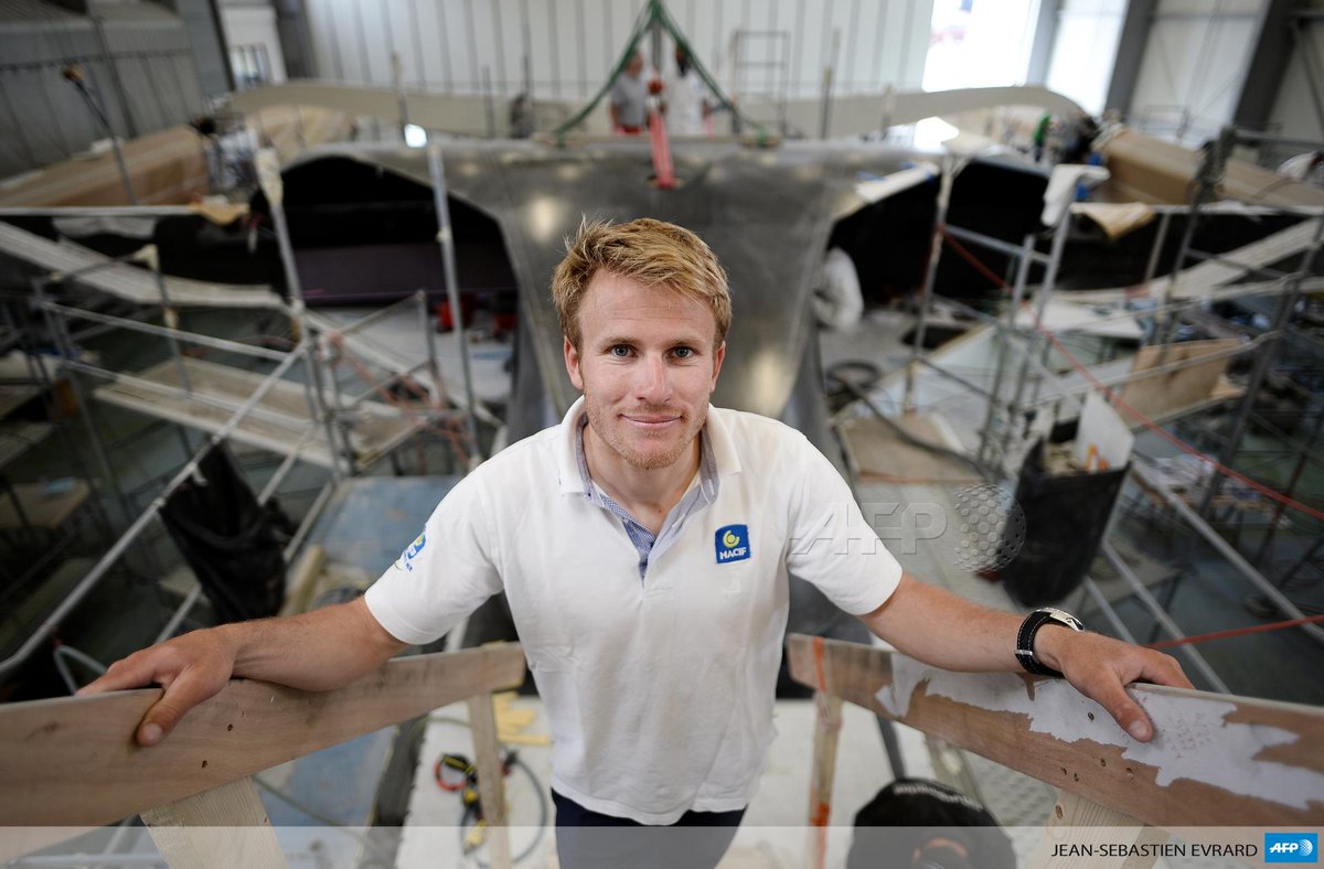 Voile: Gabart, sur son maxi, part à la chasse aux records u.afp.com/Zodx #AFP