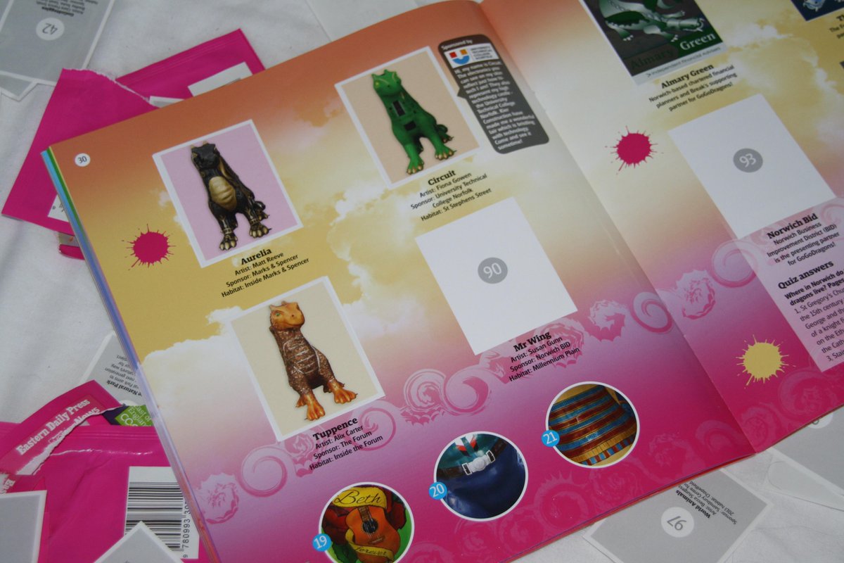 Tuppence_Dragon's tweet image. Just filling in my sticker album.. already over half way done #gogodragons @EDP24