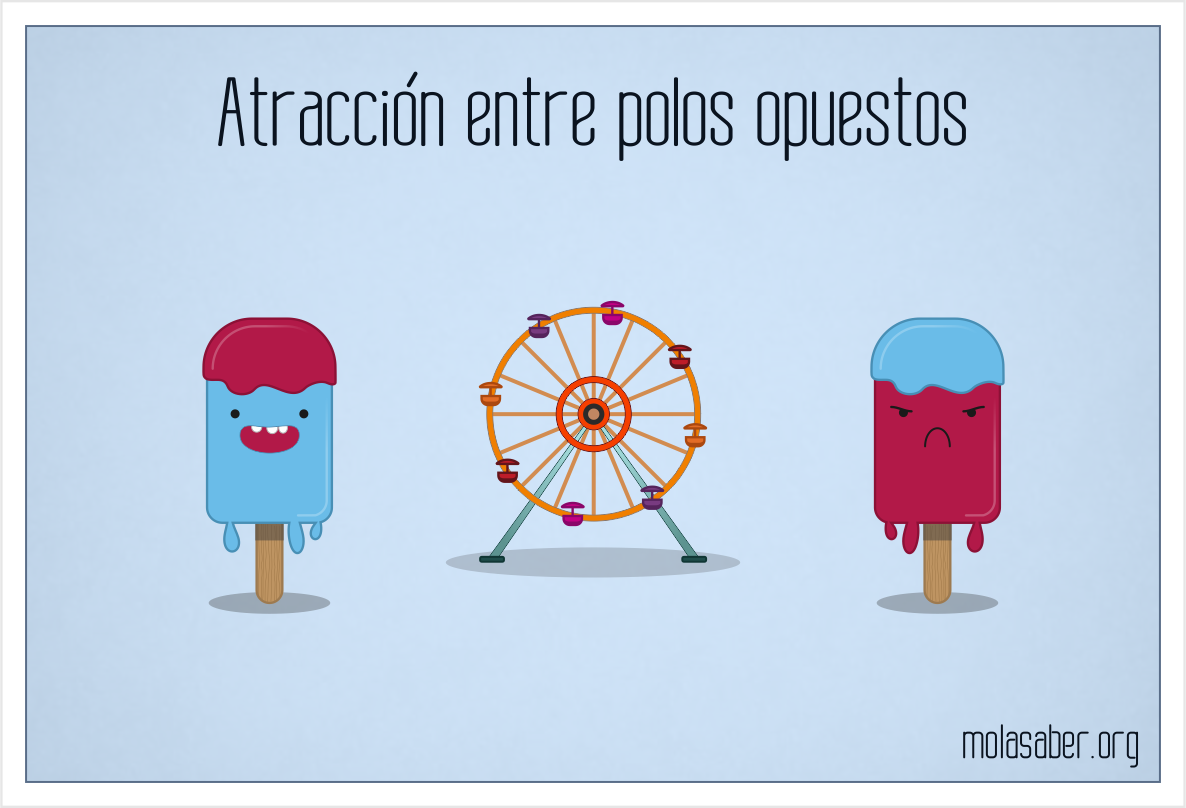 MolaSaber's tweet photo. Esto se merece un facepalm. ¡Feliz verano! 
Atracción entre polos opuestos. http://t.co/7sqswvxPDL