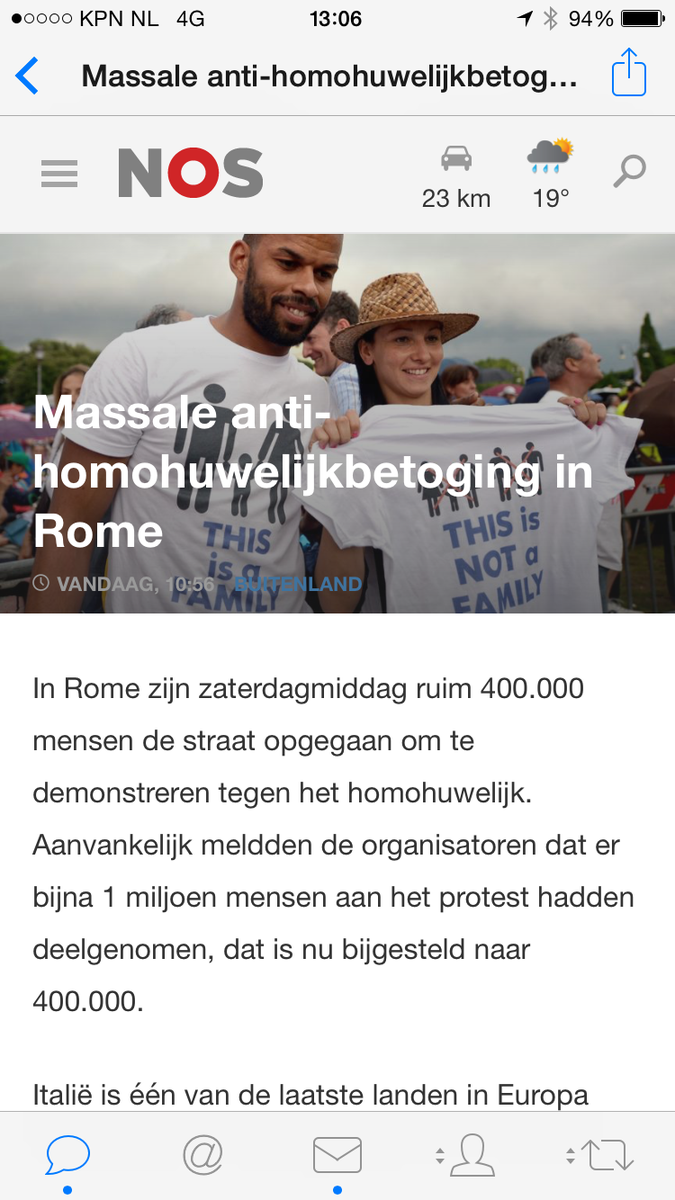 rutgervink's tweet photo. Oftewel: 400.000 mensen protesteren tegen liefde. En dat in Europa. Ik schaam me. 😟 http://t.co/T5BNyxVrIt