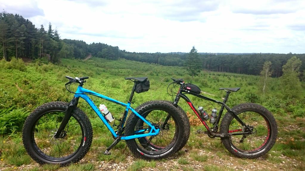 Great ride round Mytchett and Deepcut today with <a href="/readri/">Richard Read</a>, the Fatboys are multiplying!