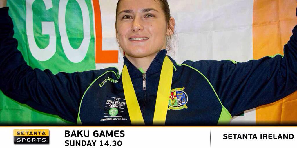 TaylorMadeBray's tweet photo. Let's drum up some support 4 @KatieTaylor 👊🍀Boxing TODAY @BakuGames2015 LIVE 2.30 @SetantaSports @Herdotie @JOEdotie http://t.co/2IhuniJrKF