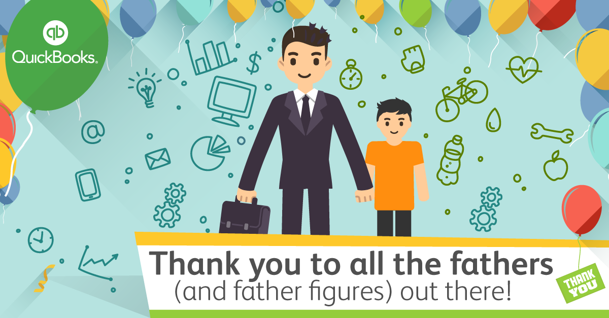 IntuitAccts's tweet photo. Thank you to all the fathers (and father figures) out there! Have a very happy #FathersDay #IntuitLovesAccts http://t.co/793lBcSR04