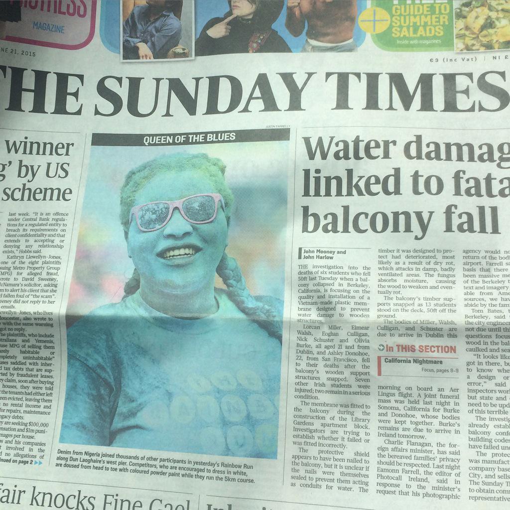 JFarrellyphoto's tweet photo. Happy with my Front page pic #rainbowrun #DunLaoghaire @PPAI_IRL @SunTimesIreland http://t.co/Iqe89pRA36