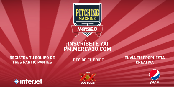 .<a href="/PepsiMEX/">Pepsi México</a>, <a href="/interjet/">Interjet</a> y <a href="/DosEquisMx/">DosEquisMx</a> buscan a jóvenes creativos como tú. #PitchingMachine