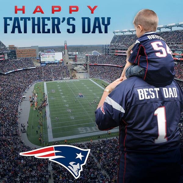 BaustonDiehards's tweet photo. Happy father's day Pats fan dad's. http://t.co/tzJs3c0Ygu