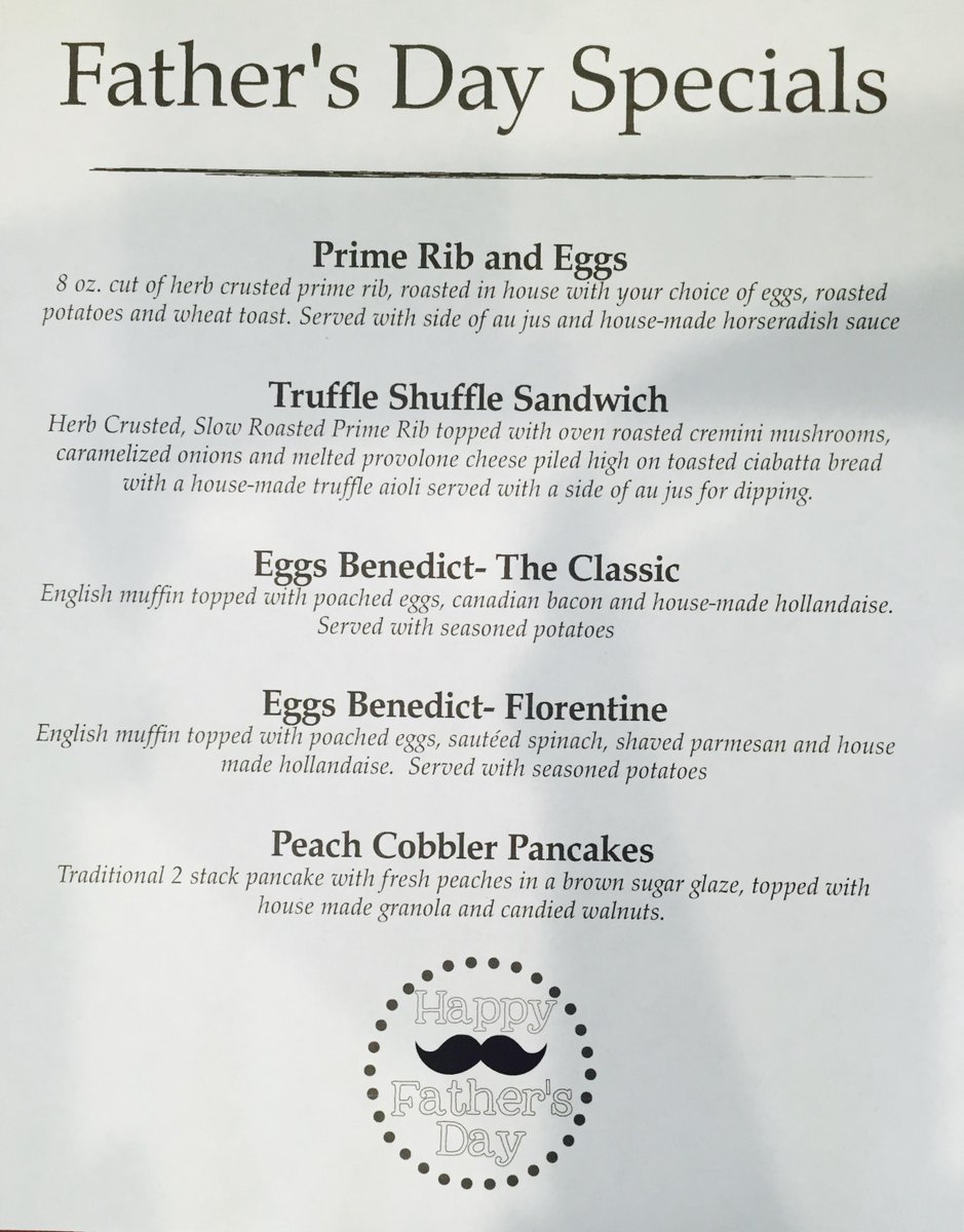 GrindWestchase's tweet photo. Happy Father's Day!  Treat Dad to some of our delicious specials. #DadsDay #breakfast #coffee http://t.co/EW7VtWqvs9