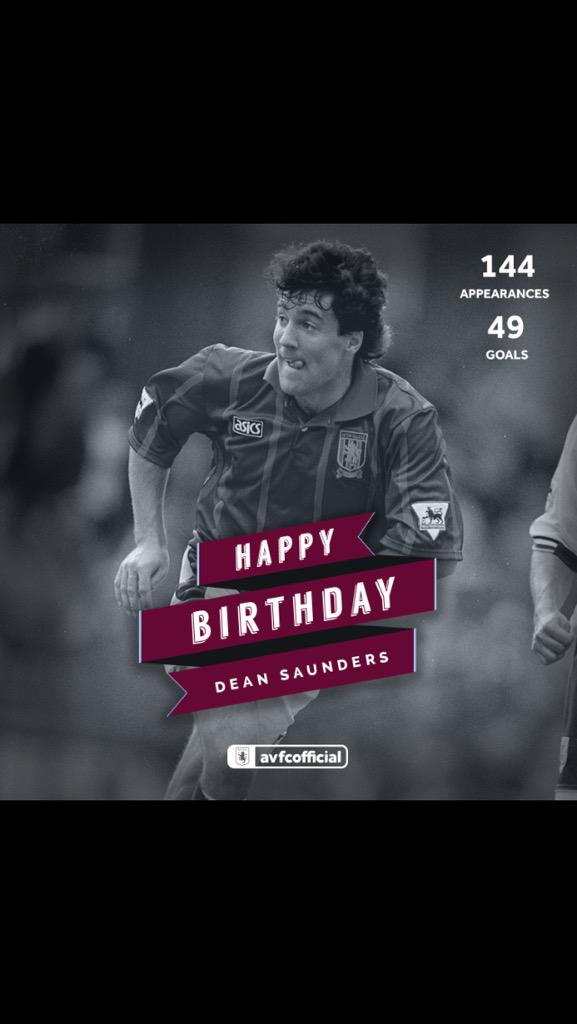 Happy birthday Dean Saunders   