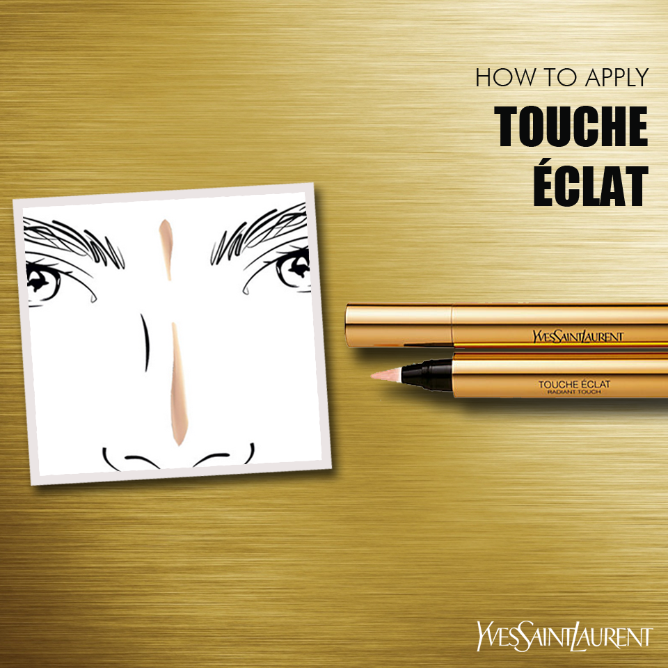 YSL_ID's tweet image. Berikan highlight pada tulang hidung dan dahi tengah dengan Touche Éclat untuk buat efek tiga dimensi pada hidung