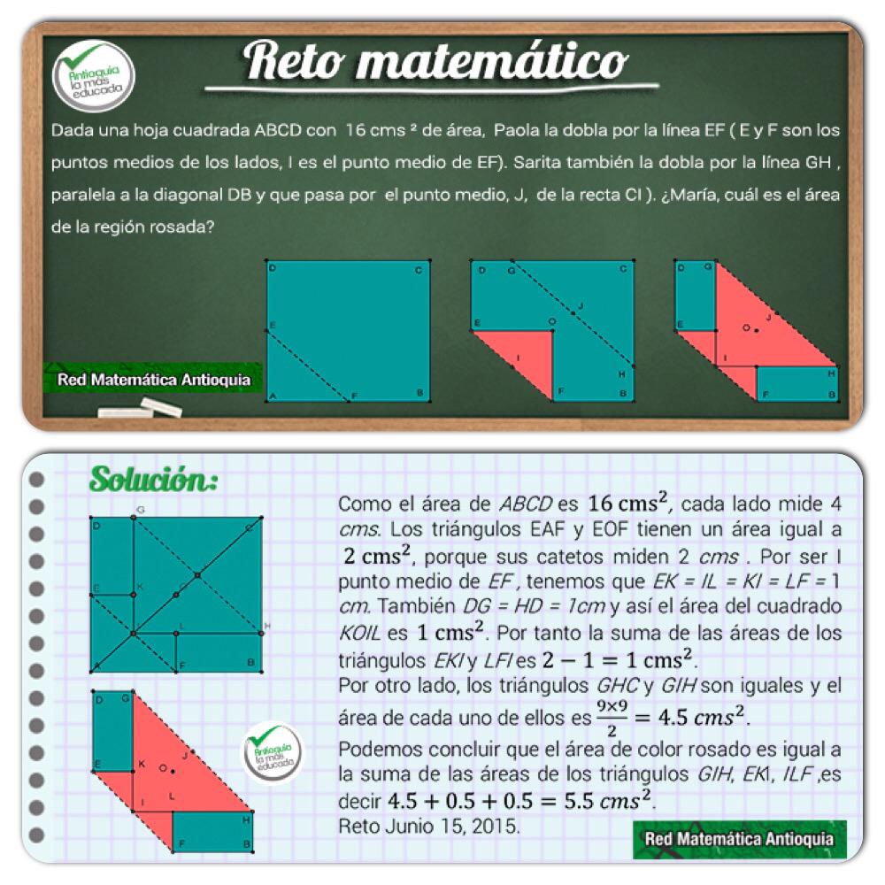 redmatematicant's tweet photo. Llegó la Solución del Reto del Lunes pasado. Gracias por sus respuestas y participación . http://t.co/MqJJG5bEOg