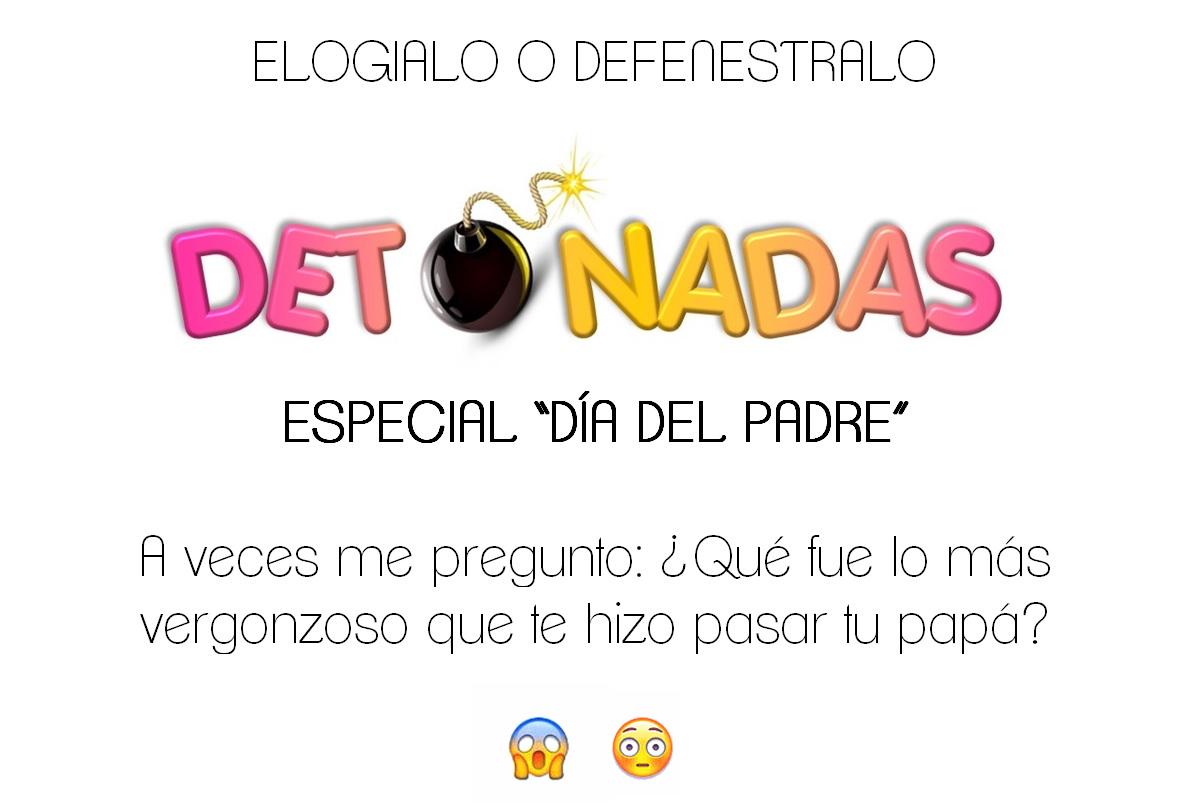DetonadasRadio's tweet photo. #NoEsTuPapaSi no te hizo pasar un papelón ¿Qué fue lo más vergonzoso que te hizo pasar? #FelizDiaDelPadre http://t.co/AjemWozmyy