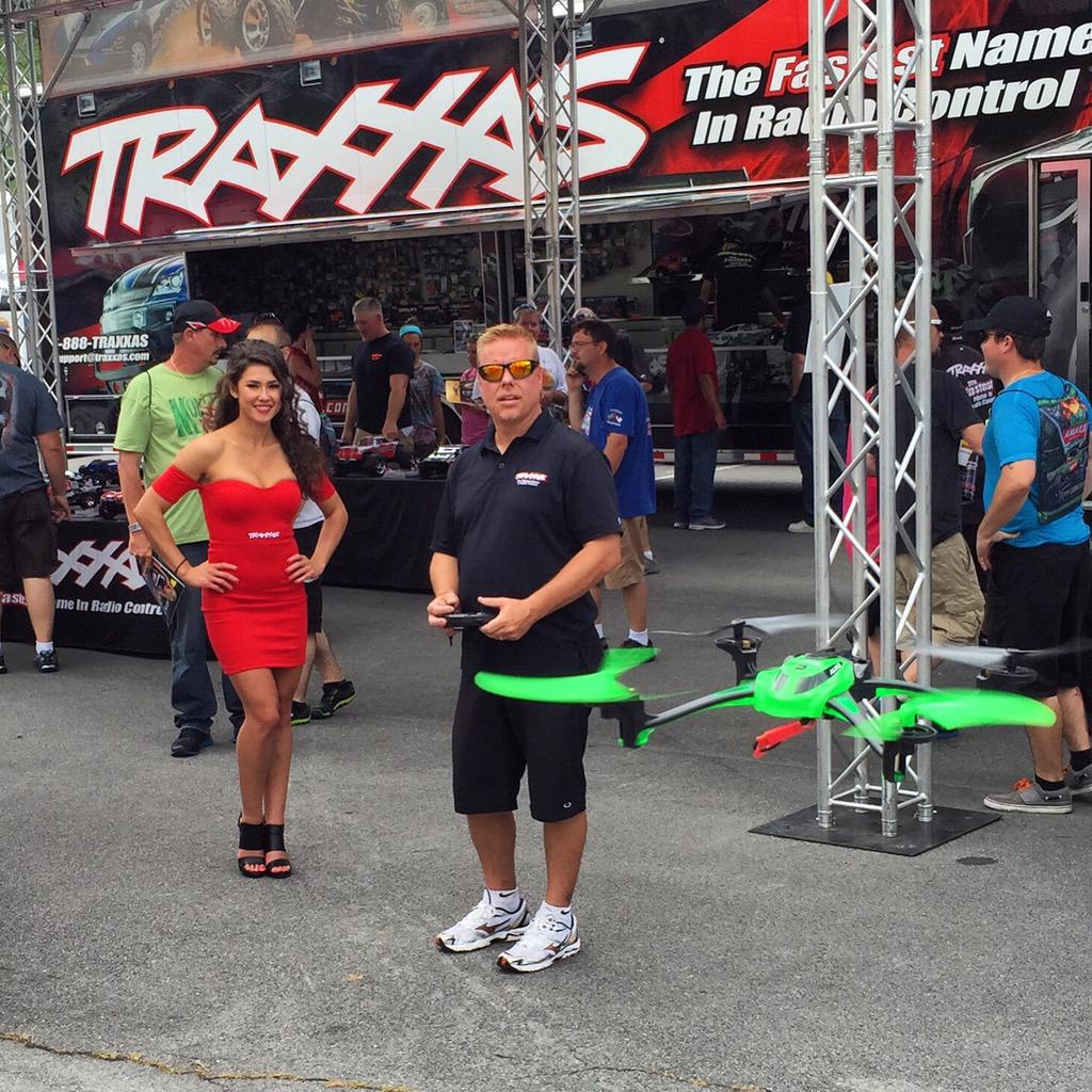 TraxxasRacing's tweet photo. The @LaTraxRC #Alias up close and personal at #NHRA #ThunderValleyNats! Tons to do at the #Traxxas Zone! #GoOnYello http://t.co/IOLp1Uj6wP
