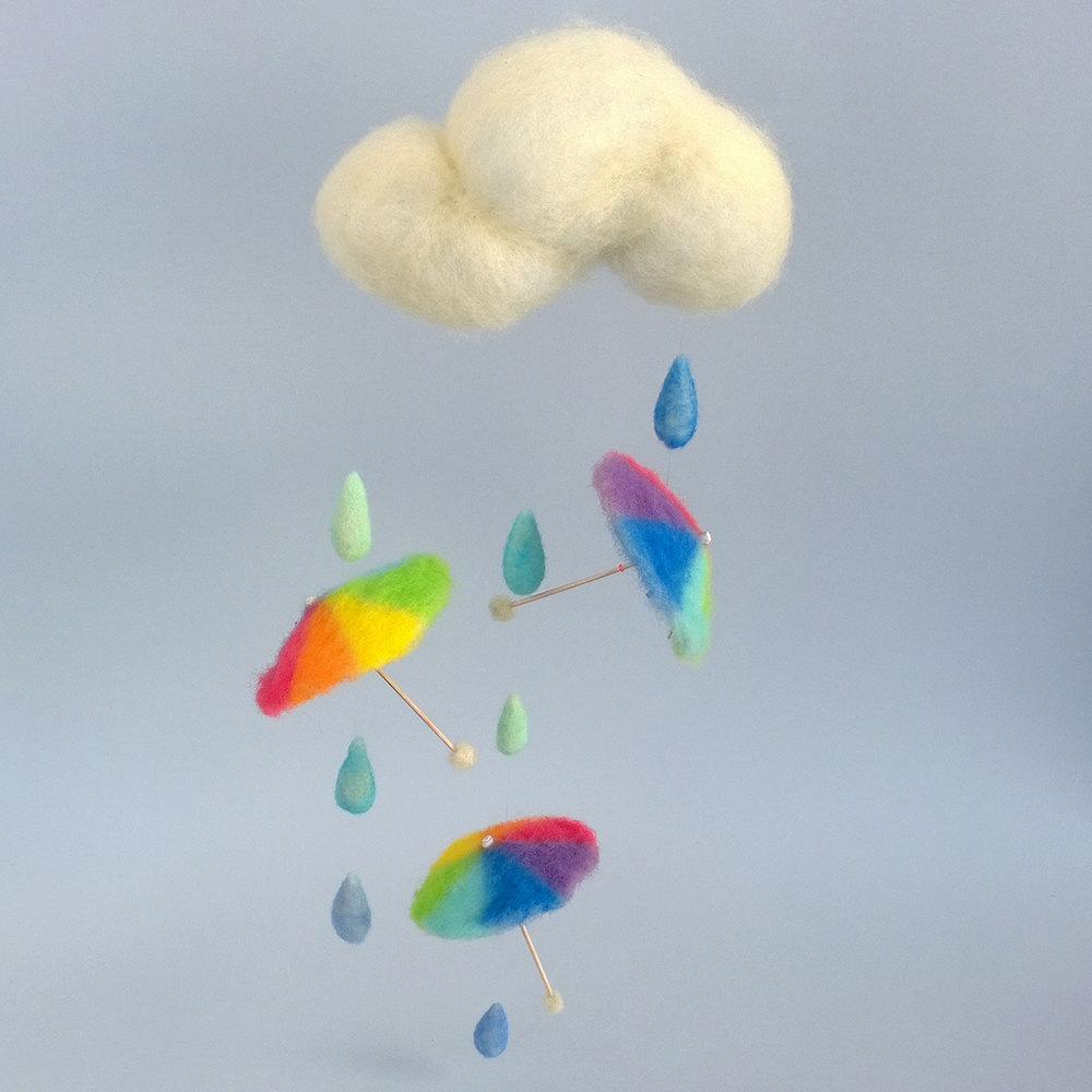 CozyMilArt's tweet photo. Felt mobile Rainbow umbrellas cloud blue raindrops Kids décor Crib … https://t.co/1DN5YRKvXG #Etsy #SpringBabyShower http://t.co/xhFCBcdBK2
