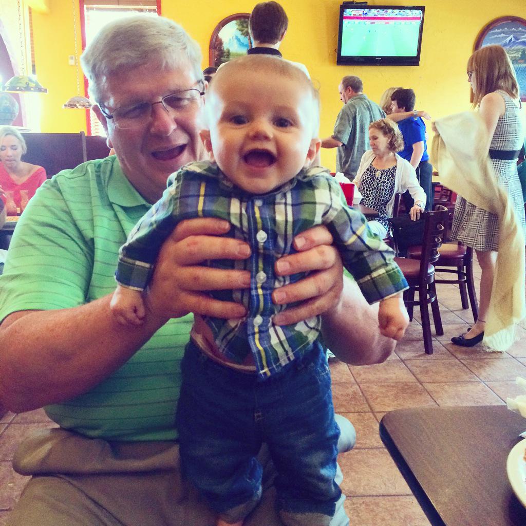 wtmckenzie's tweet photo. Welp, my first #FathersDay is just about in the books. It was a good one. #grandpa #dad #son #church #lunch #Dadlife http://t.co/W5q8wutsi1