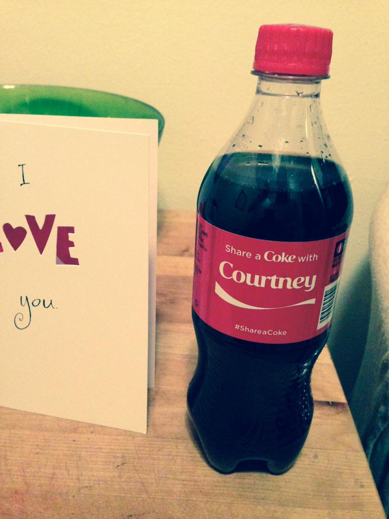 CourtneyCleaver's tweet photo. #ShareaCoke #ShareACokeWithMeSweeps #Courtney http://t.co/9DdquQalPj