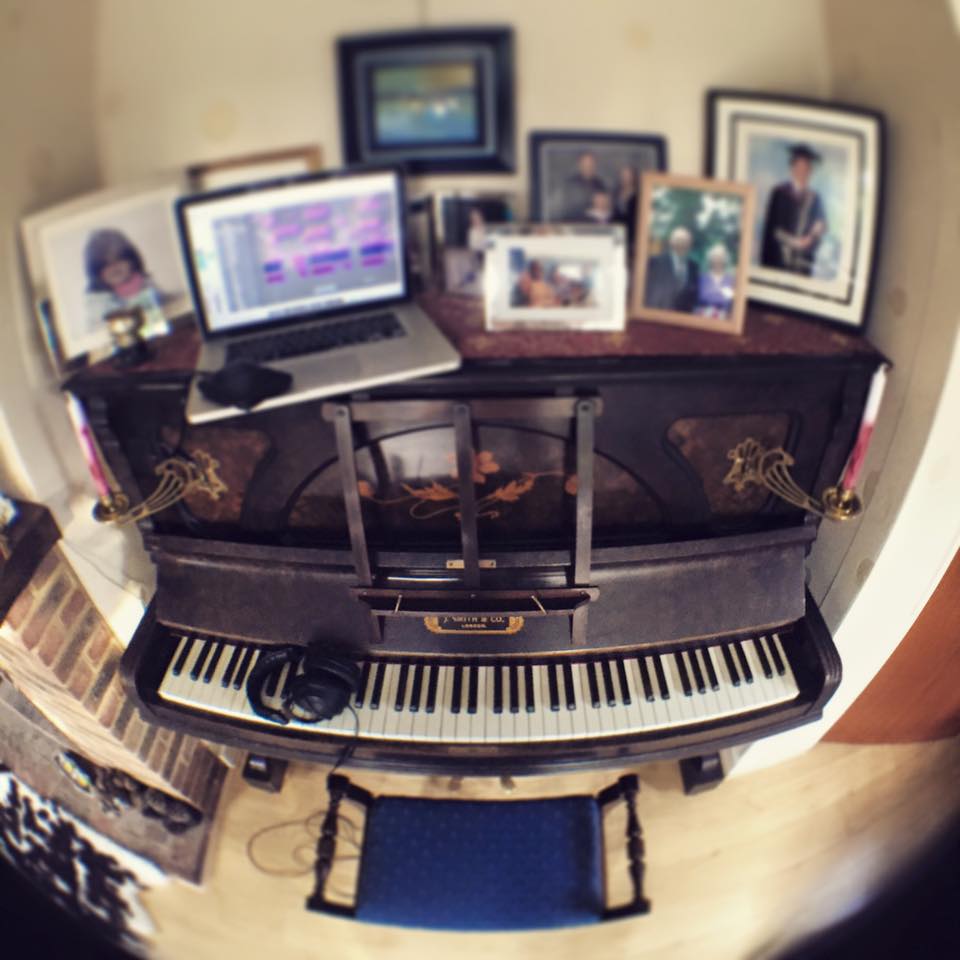 Home will always be my favourite place to write 🏡 #home #piano #fisheye