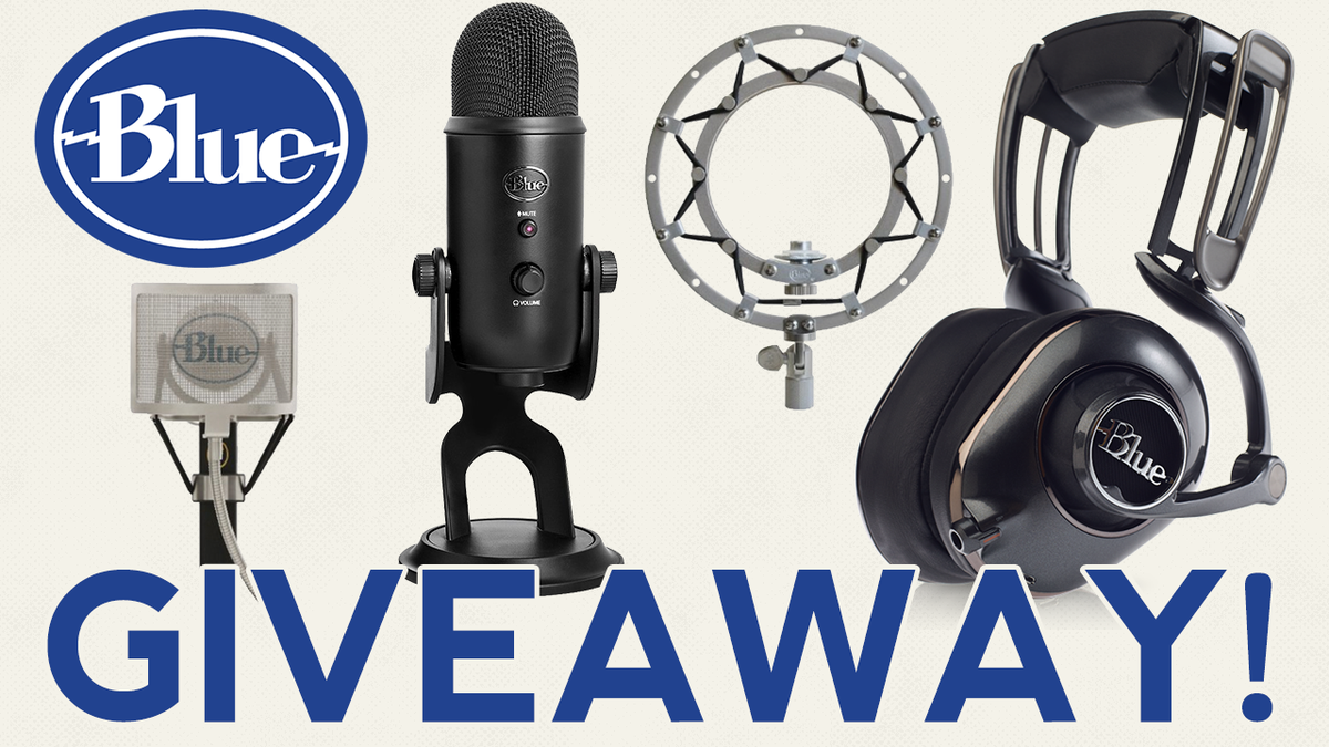 WIN a HUGE <a href="/BlueMicrophones/">Blue Microphones</a> package from <a href="/CazuaLLUK/">Liam Biggs</a> &amp; @Marzbargaming :) ENTER HERE: gleam.io/fb/HaMHB #Giveaway