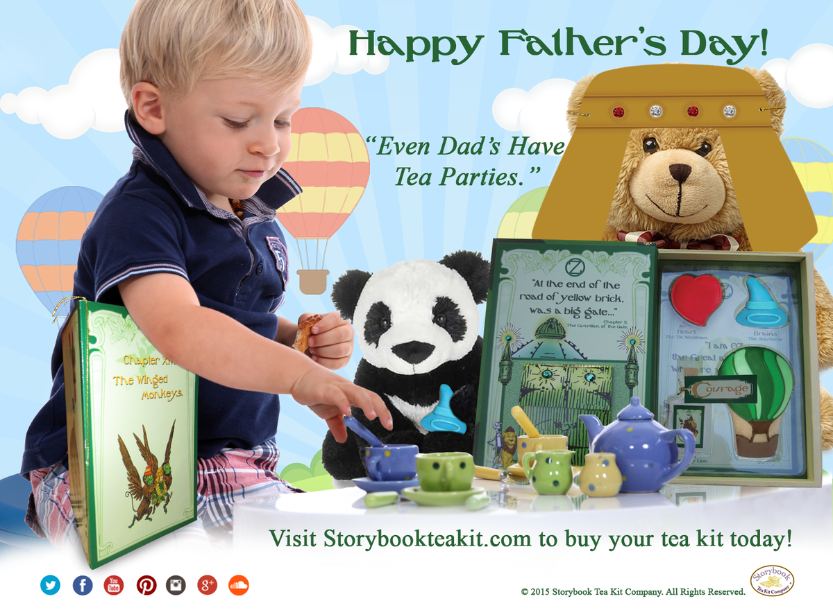 storybookteaki1's tweet photo. Happy Father's Day!#TeaParty #TeaKit #WizardofOZ #Dad #Kids #Love #Daddy #Daughter #Son http://t.co/44JrDfAgJj http://t.co/2SZVkd4zvz