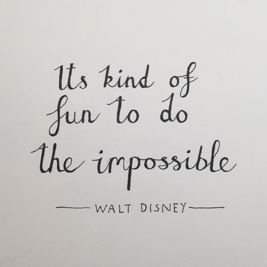 letteringtut's tweet image. "It's kind of fun to do the impossible" - Walt Disney

#lettering #letteringtutorial #handlettering #practice #quote
