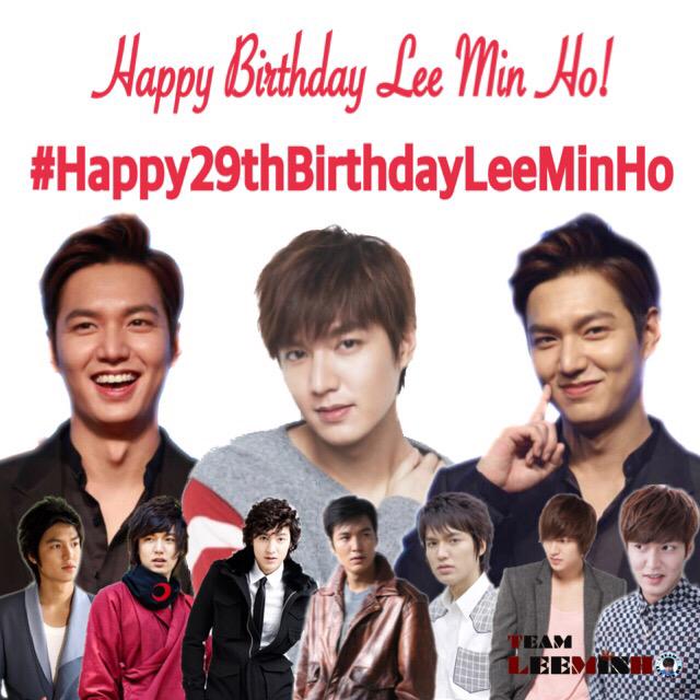    \" 06/22/15 Happy 29th Birthday Lee Min Ho! ^^)/ 
