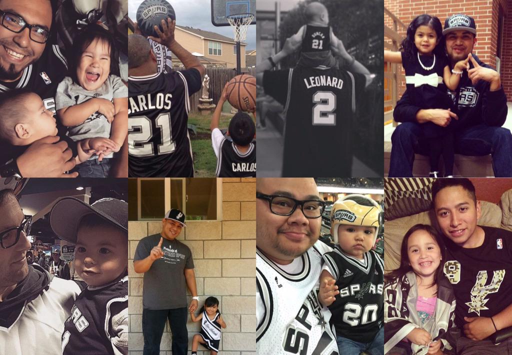 spurs's tweet photo. Happy Father's Day to all the Spurs Dads out there raising little Spurs fans! http://t.co/ZcIq6Rp1Tc