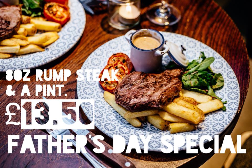STsuperstore's tweet image. #HappyFathersDay to all the fine sirs out there!

Bring your old man down for a tasty 8oz rump #steak &amp;amp; crisp #pint.
