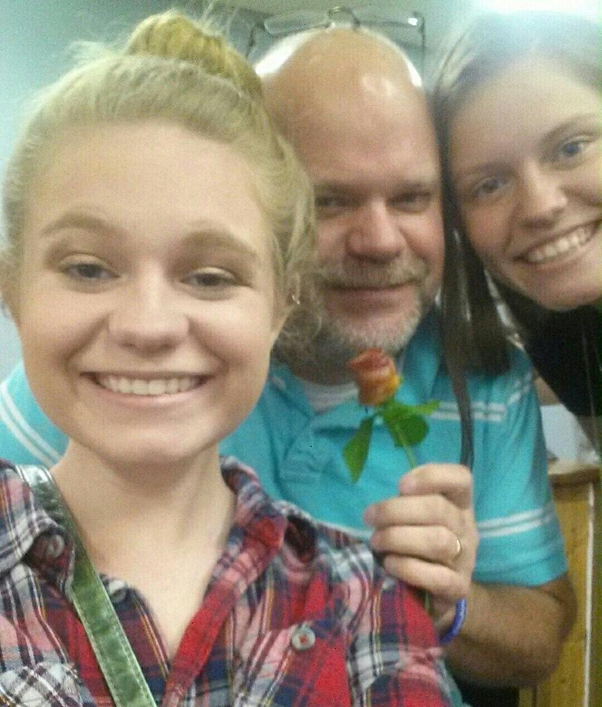 BGibson68's tweet photo. My awesome girls @Brennaaboo and @michela_anne and yes, a #baconrose!!! #FathersDay @EngageRochester http://t.co/ZDvazu9Cy4