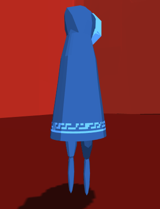 Here is the main character in all of its glory! not really #screenshotsaturday #indiedev #lowpoly