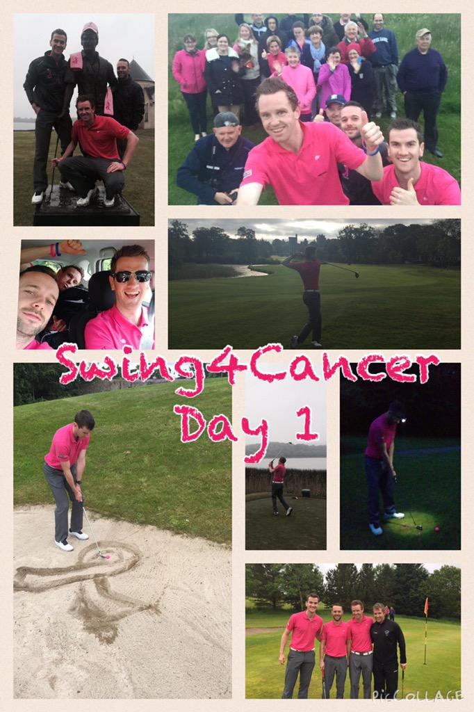 Swing4Cancer's tweet photo. #Swing4Cancer 
Day 1 - Highlights http://t.co/bWxXyU2eOH