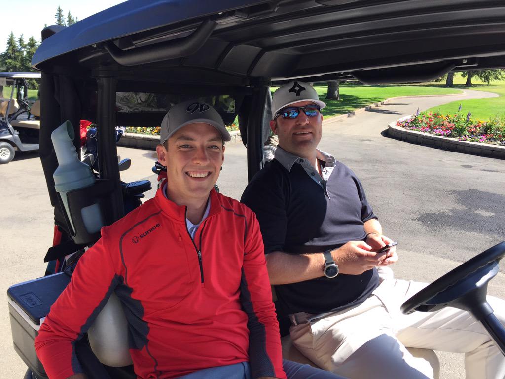 Tag in Derek Baker to start the 4th round. #longestdayofgolf <a href="/KSEdmonton/">KidSport Edmonton</a>