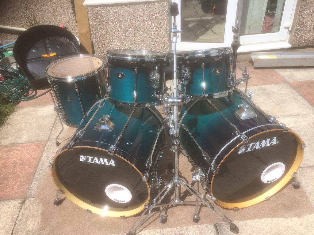 SteveHeard1's tweet photo. My new #Tama superstar kit ready for action. http://t.co/7hJ49XTBOh
