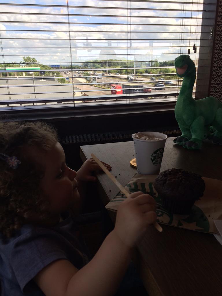 softtouchdad's tweet image. Thanks @StarbucksUK even our Dino had fun. New #blog coming soon, in the mean time check out softtouchdad.wordpress.com