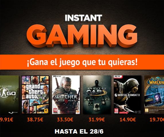 Einoow's tweet photo. 🔥¡SORTEO INSTANT GAMING!🔥

GANA EL JUEGO DE PC QUE QUIERAS

RT y sigue a @InstantGamingES y @einoow para participar http://t.co/zqCUFnvf7C